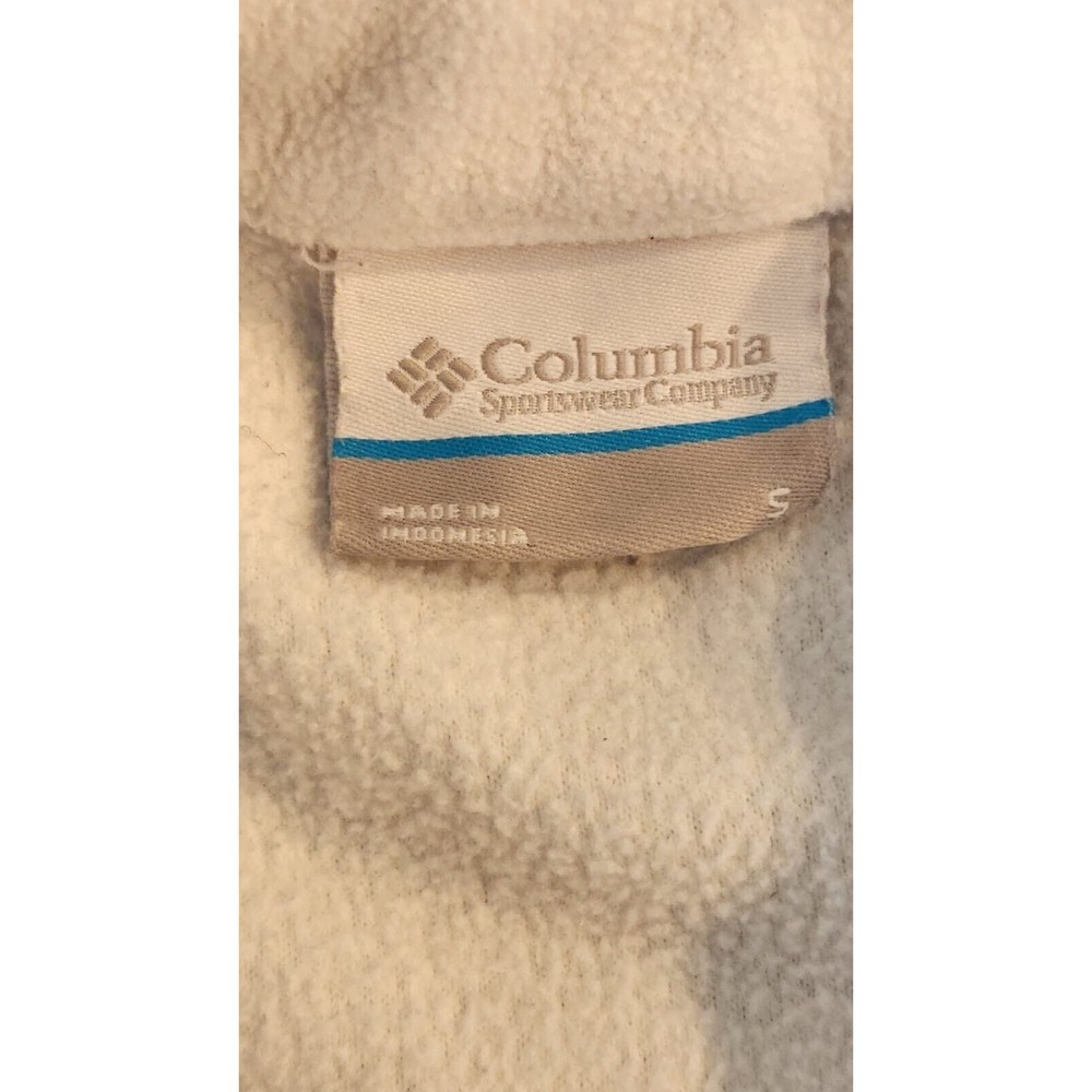 Columbia Sportswear Company Women's White Fleece Full Zip Jacket Size Small - Picture 6 of 8